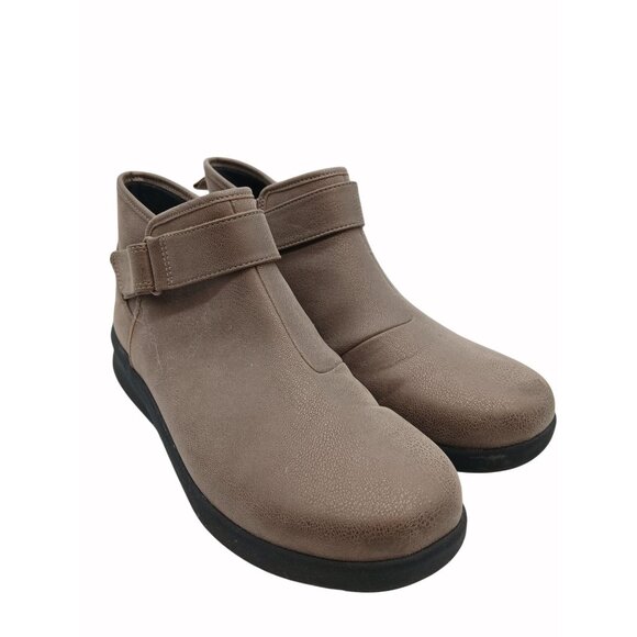 CLARKS CLOUDSTEPPERS Women's SILLIAN2.0 Brown Size 9 W Wide Ankle Strap Bootie - Picture 3 of 16